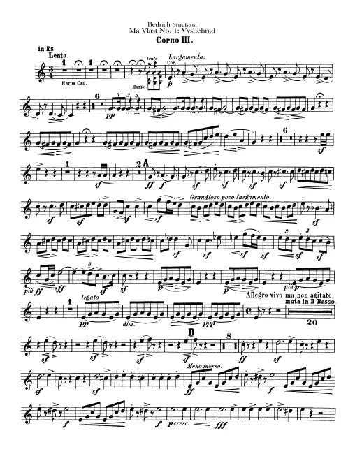 Horn 3, 4 (E, B basso)