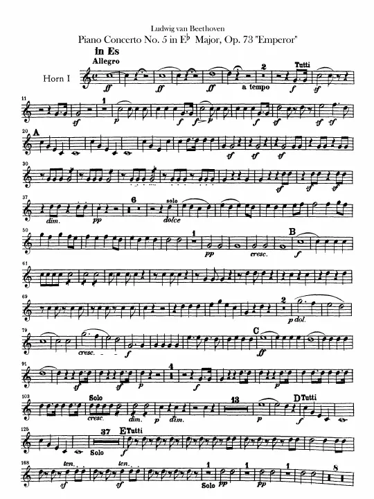 Horn 1, 2 (E, D)