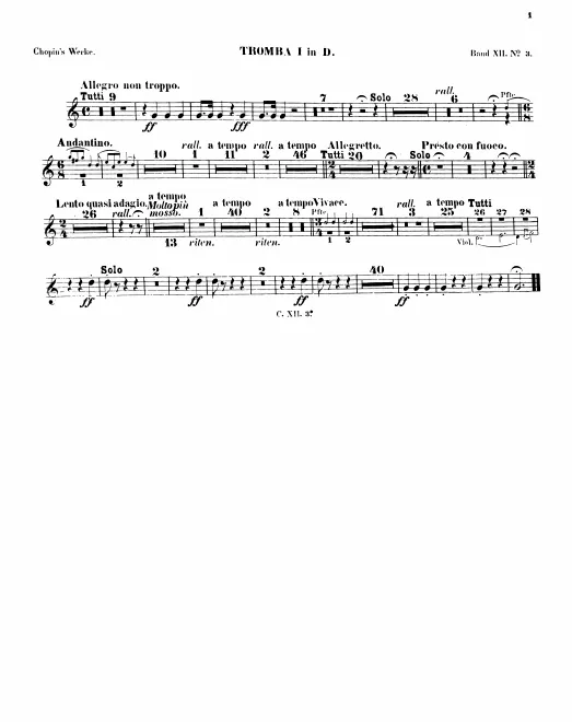 Trumpet 1, 2 (D)