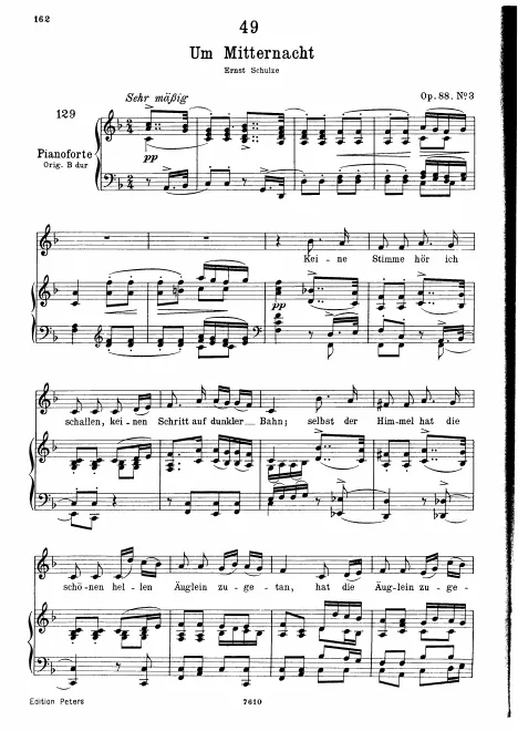 Complete Score (Low Voice, transposed to )