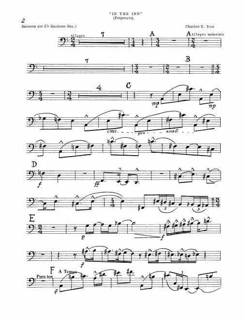 Bassoon (or Baritone Saxophone)