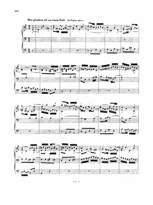 12. Wir gläuben all an einen Gott, BWV 680