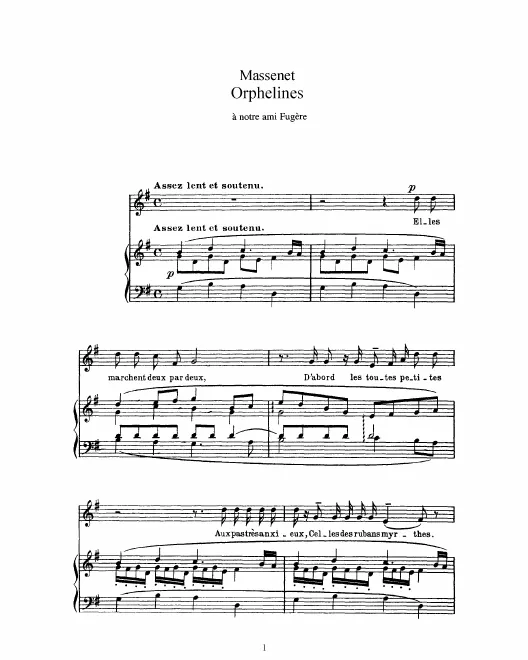 Complete Score (G Major: high voice and piano)