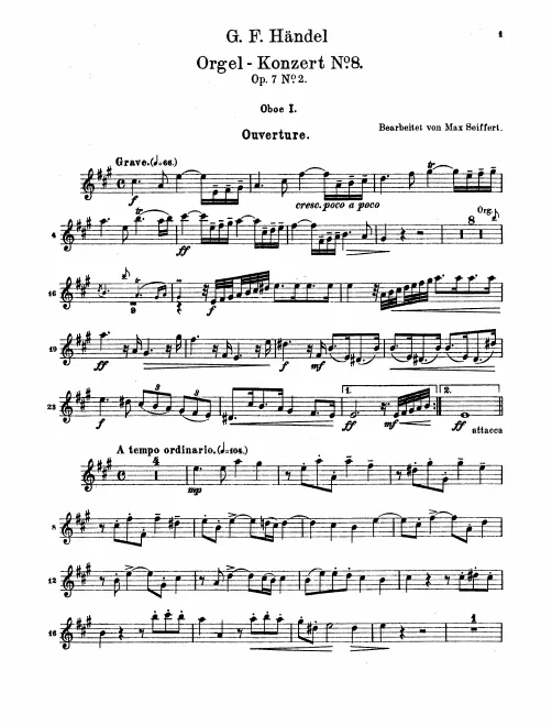 Oboe 1, 2