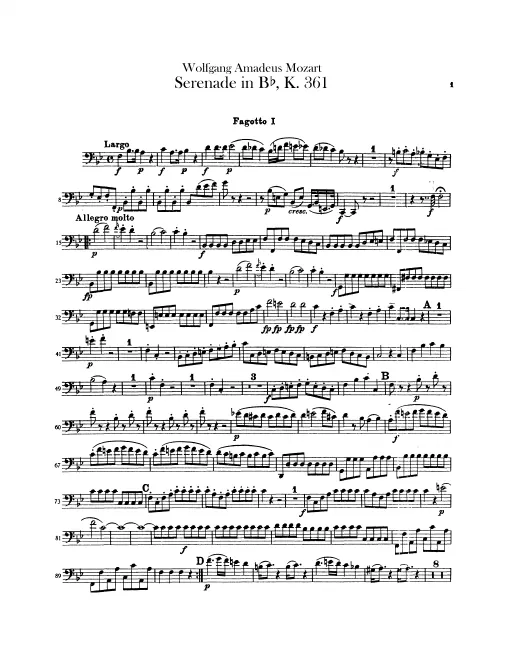 Bassoon 1, 2, Contrabassoon