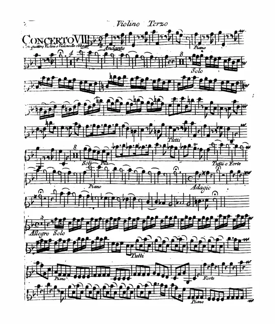 Violins III (solo and ripieno)