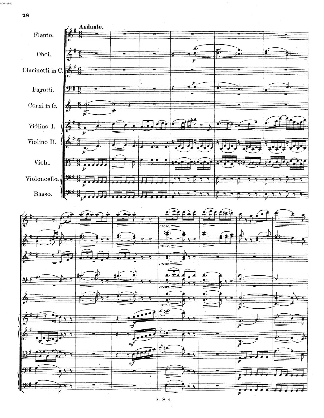 2. Andante 3. Allegro – Trio