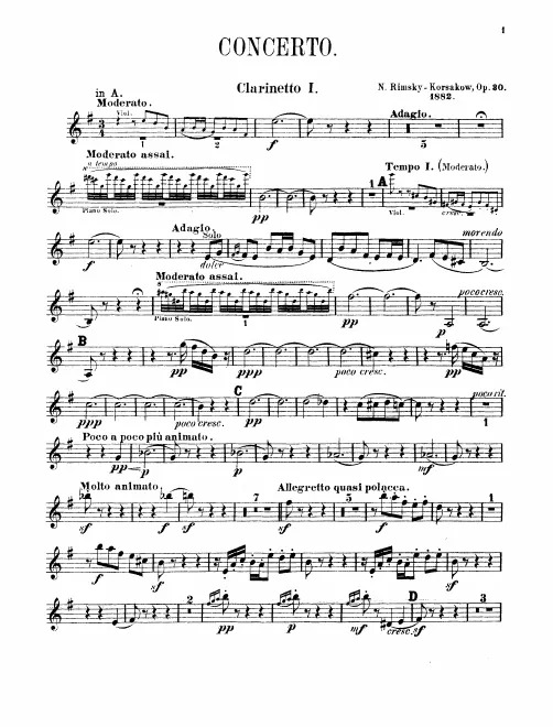 Clarinet 1, 2 (A/B)