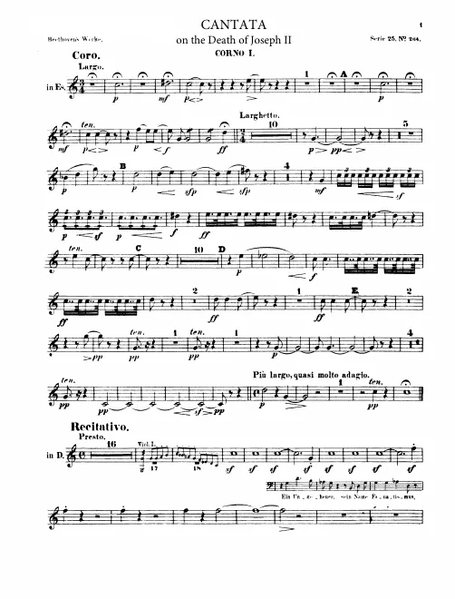 Horn 1, 2 (E, D, E)