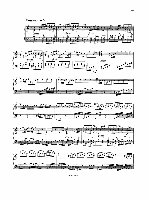 5. Concerto in , BWV 976