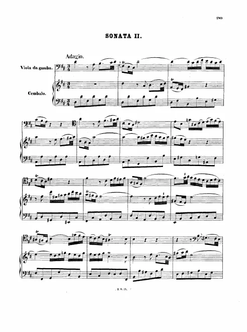 Sonata No.2 in , BWV 1028