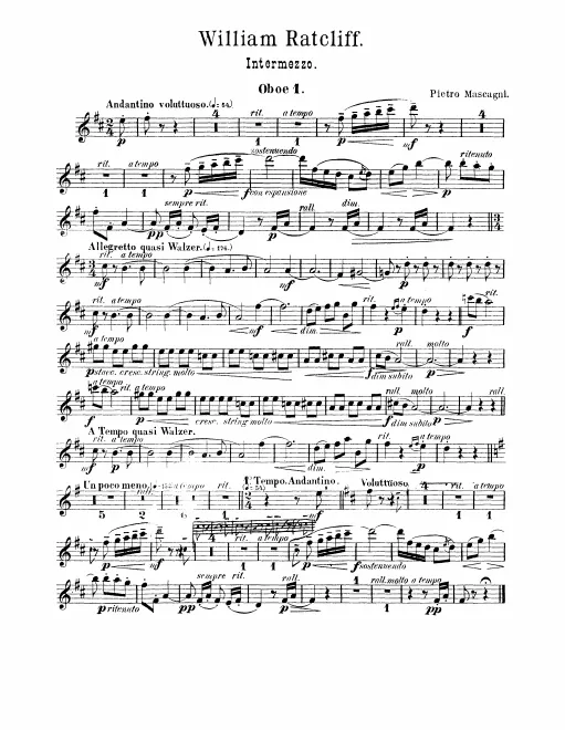 Oboe 1, 2, English Horn