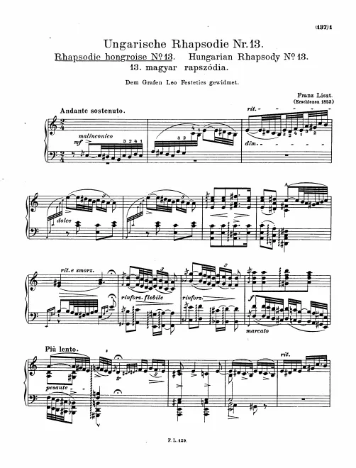 Complete Score (S.244/13)