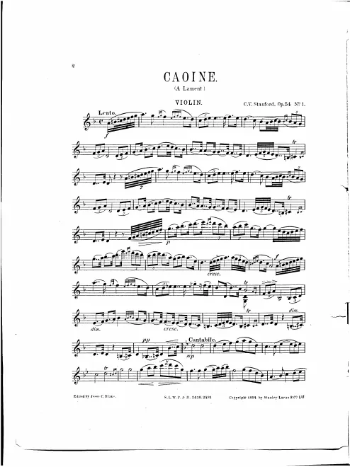 1. Caoine (A Lament)