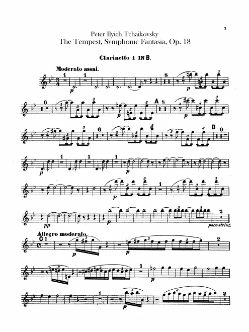 Clarinet 1, 2 (B)