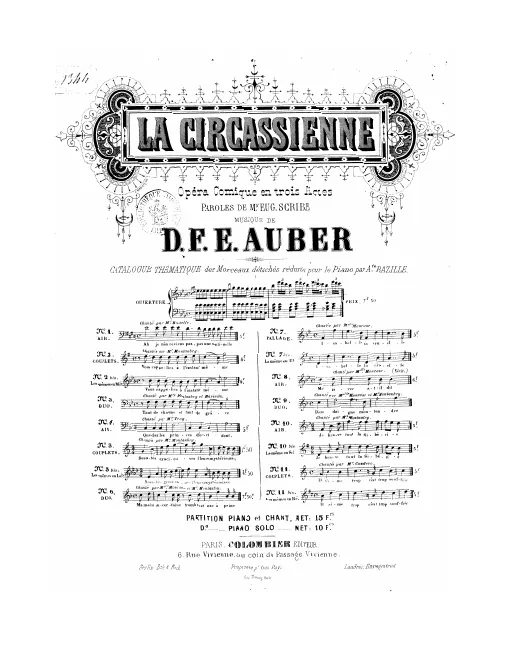 No.7, Ballade: "Isabelle la cruelle" (Act III, No.14b), B♭ major
