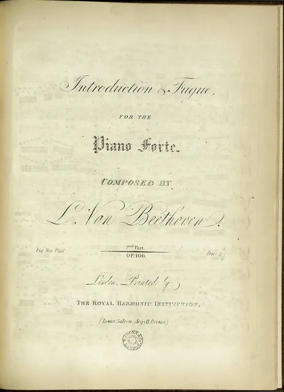 4. Introduzione. Largo - Fuga: Allegro risoluto ("2nd. part")