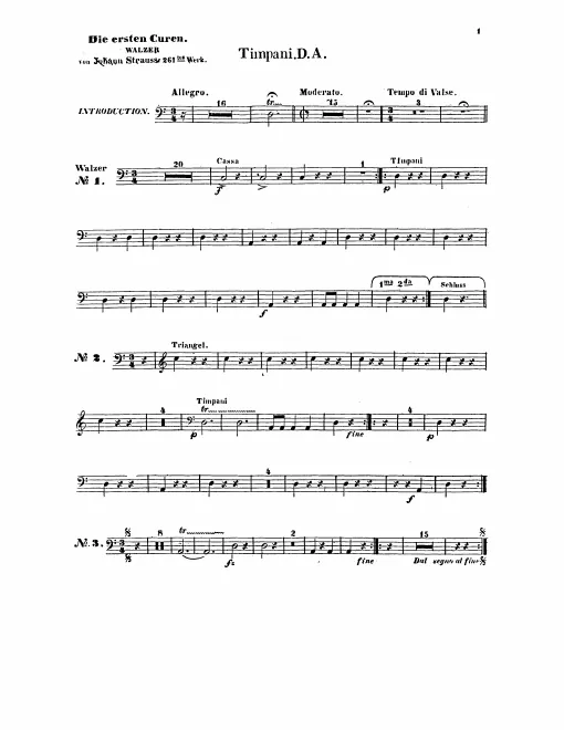 Timpani/Triangle/Bass Drum, Snare Drum