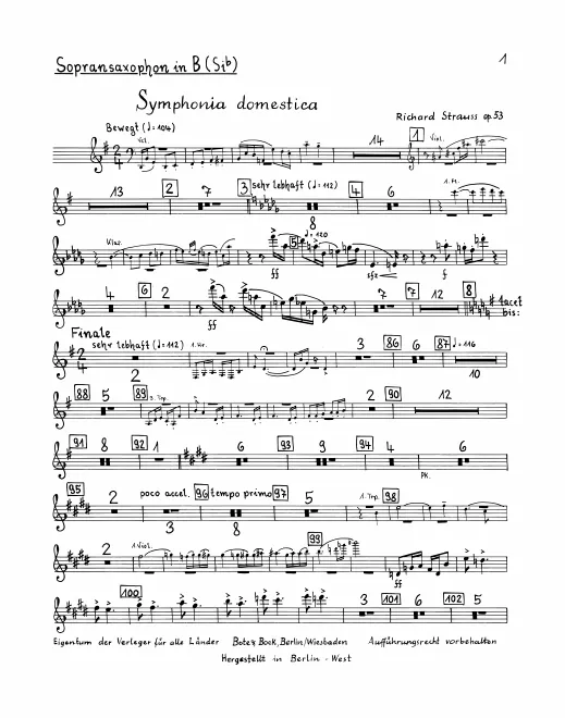 Soprano Saxophone (B)