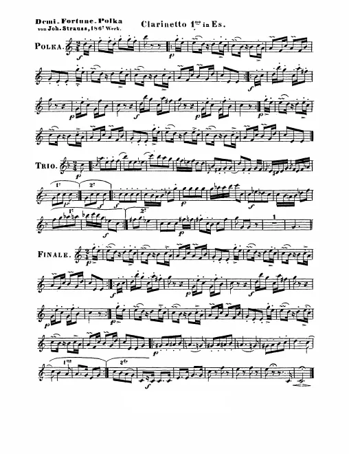Clarinet 1 (E), 2 (B)