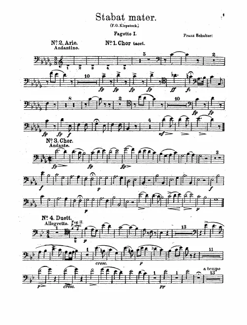 Bassoon 1, 2, Contrabassoon