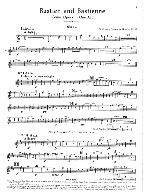 Oboe 1, 2