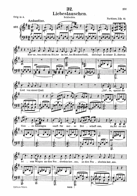 Complete Score (Medium Voice, transposed to )