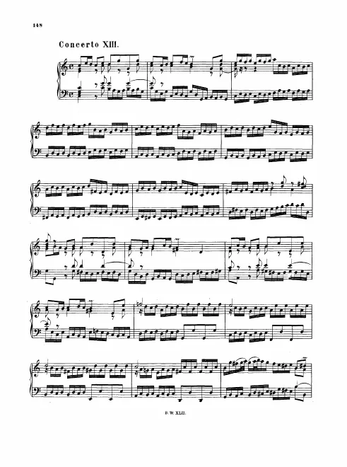 13. Concerto in , BWV 984