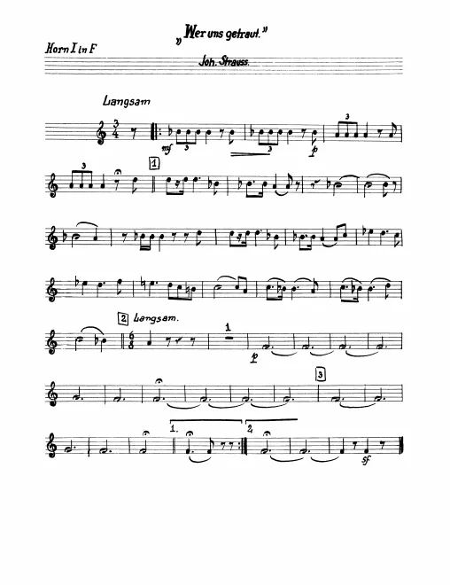 Horn 1, 2, 3/4 (F)