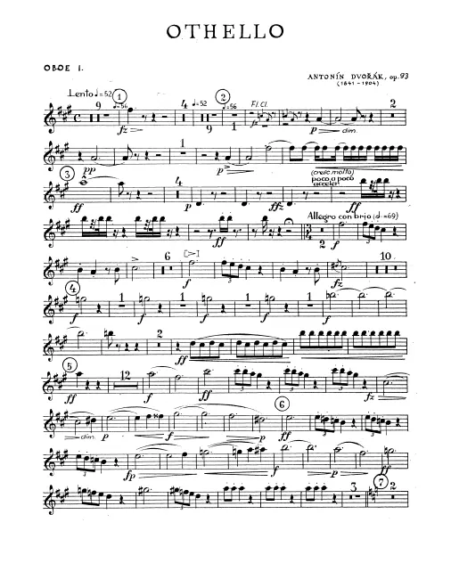 Oboe 1, 2, English Horn