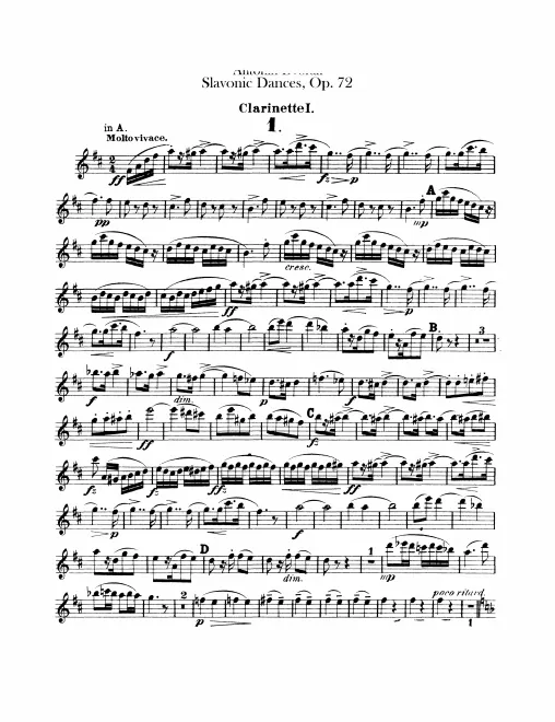 Clarinet 1 (B♭, A)