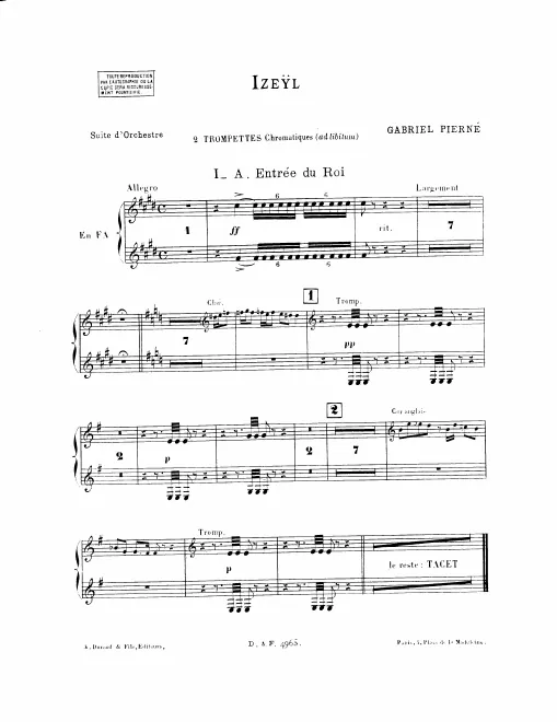 Trumpet 1/2 (F), Cornet 1/2 (A)