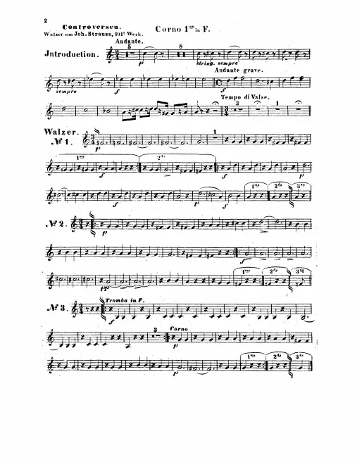 Horn 1, 2, 3, 4 (F)