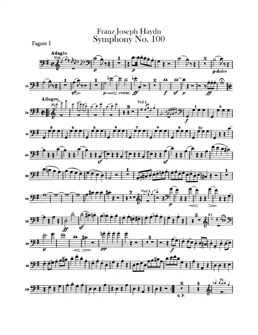 Bassoon 1, 2
