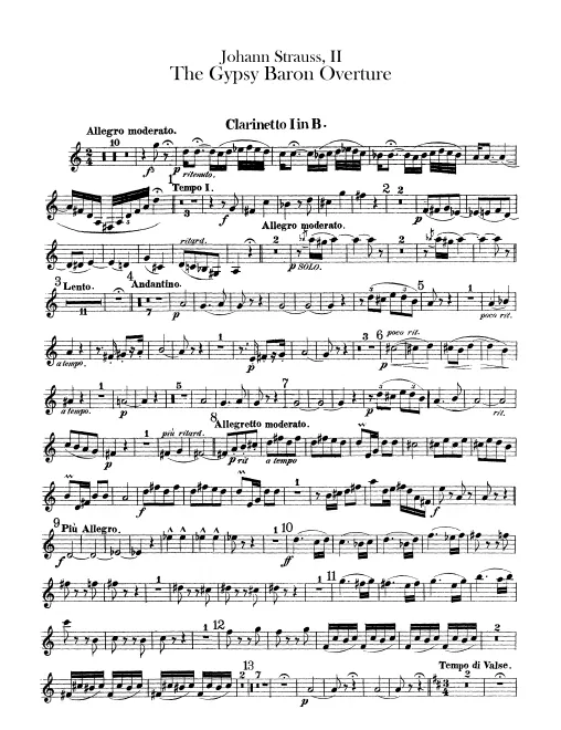 Clarinet 1, 2 (B)