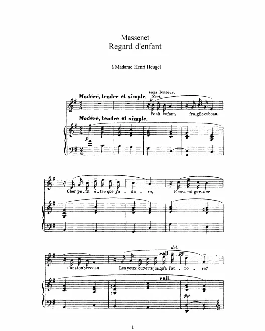 Complete Score (G Major: high voice and piano)