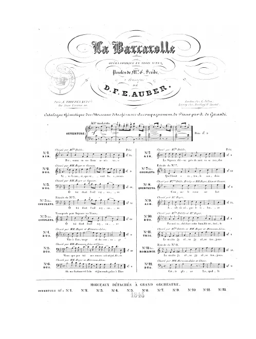 No.11bis, Romance (extraite du No.11): "Le matin j'y rêve" (C major)