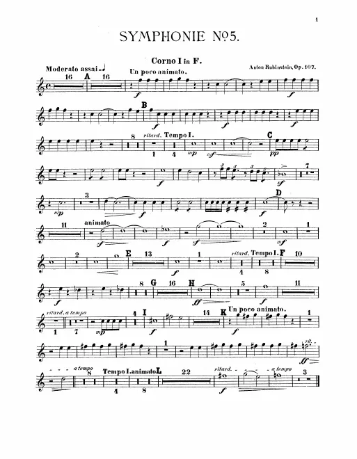 Horn 1, 2, 3, 4 (F)