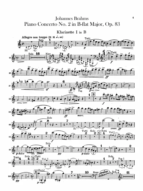 Clarinet 1, 2 (B)