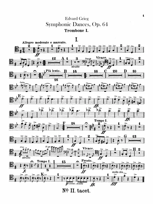 Trombone 1, 2, 3, Tuba