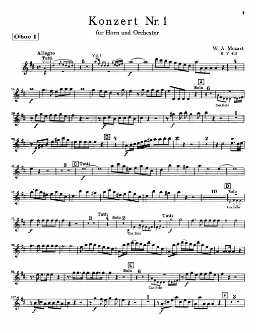 Oboe 1, 2