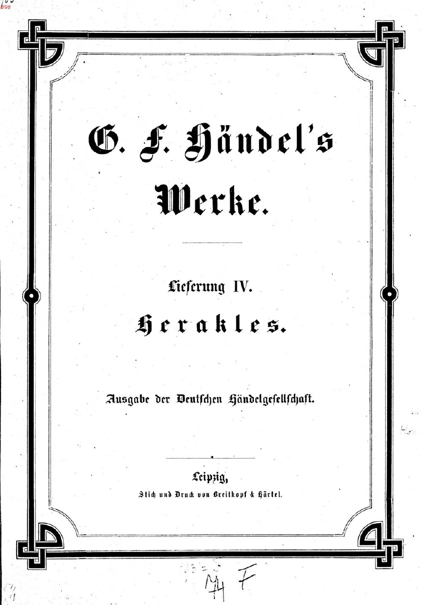 4. Herakles: Oratorium (1859)