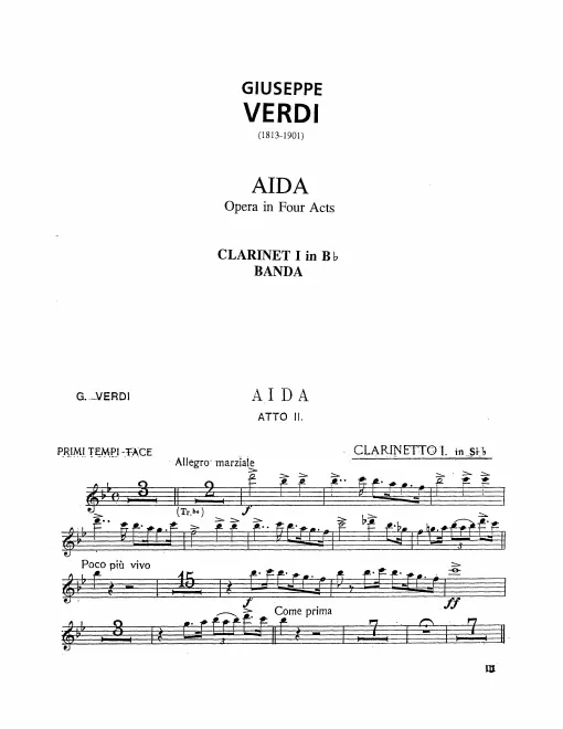 Clarinet 1, 2, 3, Piccolo Clarinet (E)