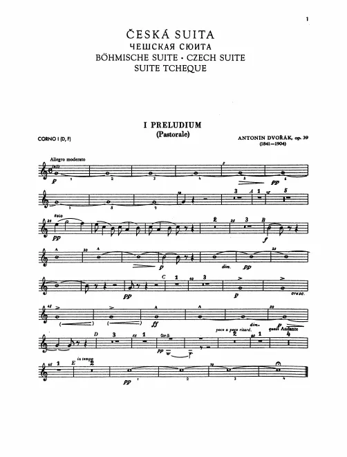 Horn 1, 2 (D, F)
