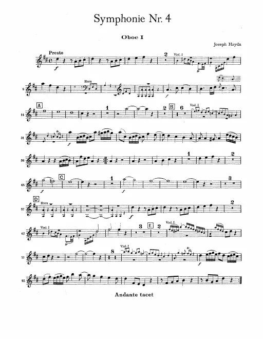 Oboe 1, 2