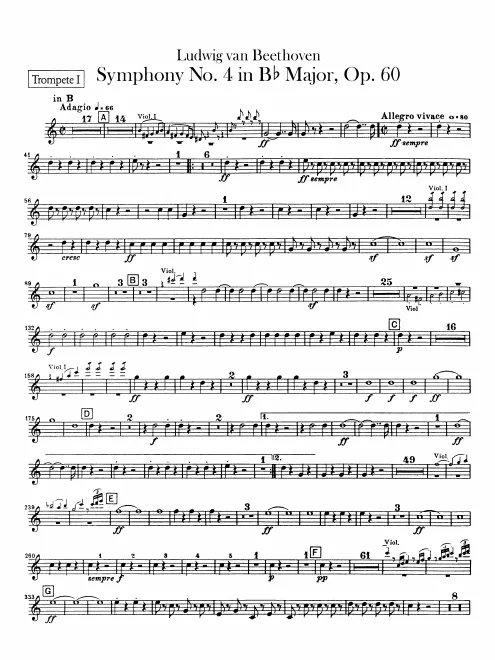 Trumpet 1, 2 (B, E)