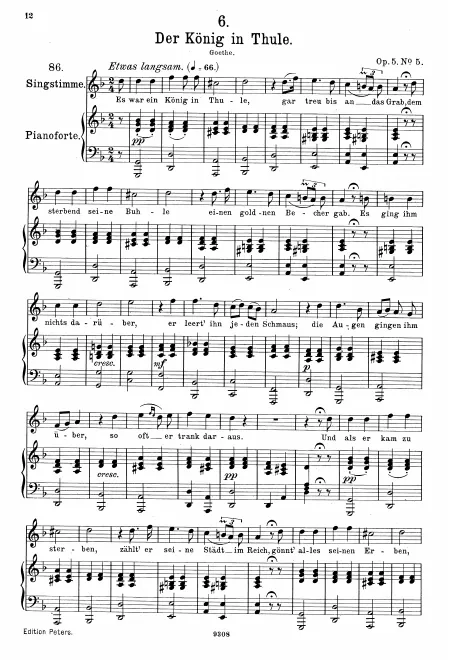 Complete Score (Original / High voice, )