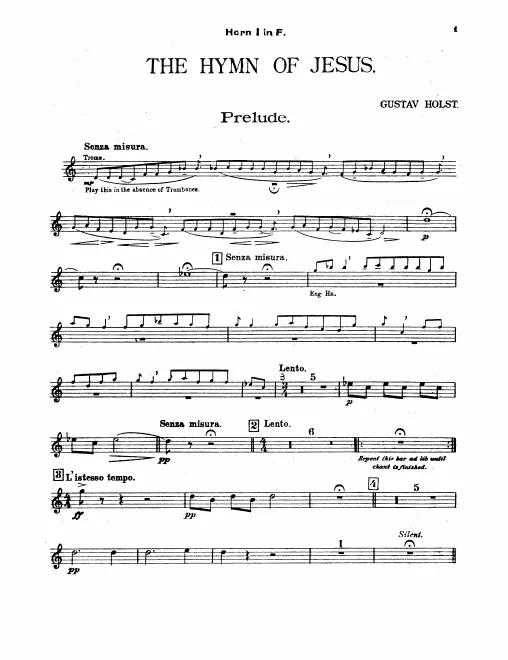 Horn 1, 2, 3, 4 (F)