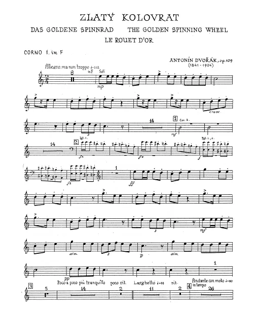 Horn 1, 2, 3, 4 (F, E)