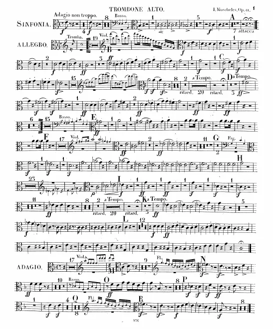 Trombone 1, 2, 3 (Alto, Tenor, Bass)
